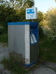 Campervan Sani-Station service point.